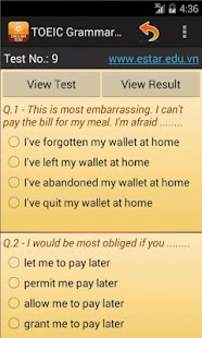 Free Download TOEIC Grammar Test APK
