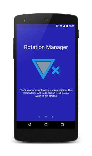 Rotation Manager - Control