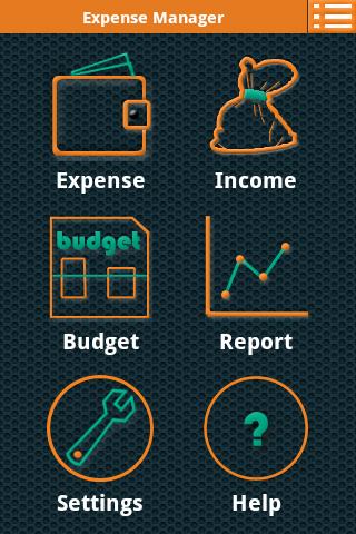 Android application Expense Manager Pro screenshort