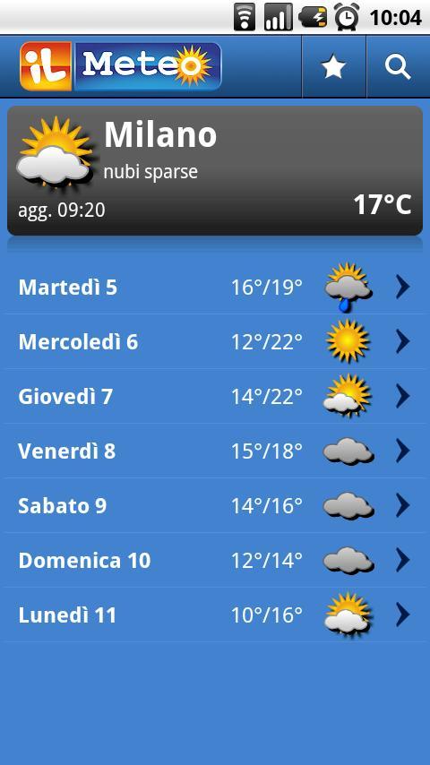 ilMeteo Weather 2011 Screen 3