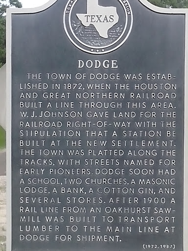 Town of Dodge Historic Sign