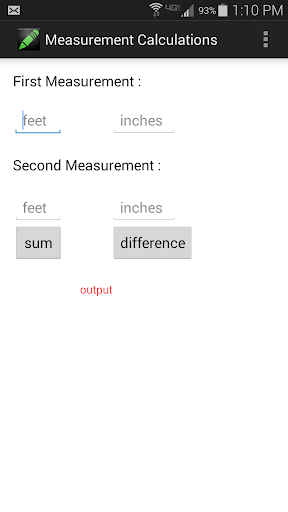 Simple Measurement Calculator