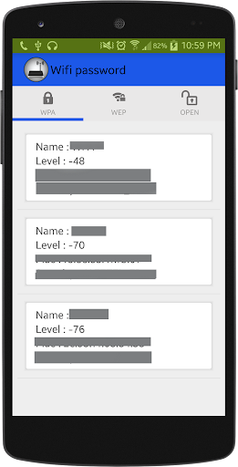 Wifi password app