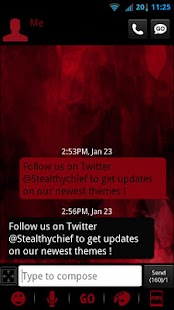 How to download GO SMS Evil Red Theme 1.1 unlimited apk for android