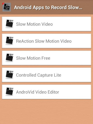 Record Slow Motion Guide