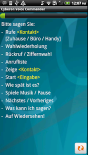 DE-Cyberon Voice Commander Screenshot