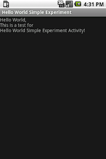 Free Download Hello World Simple Experiment APK for Android