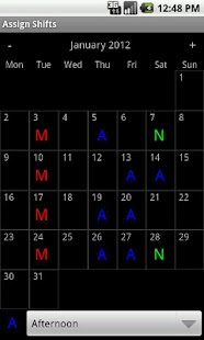 Shift Calendar