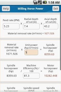 Lastest Milling Horsepower Calculator APK for Android