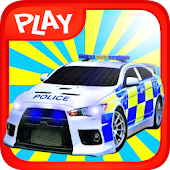 3D Police Car Parking Lot