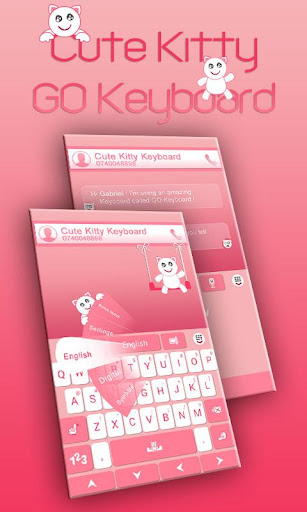 GO Keyboard Cute Kitty Theme