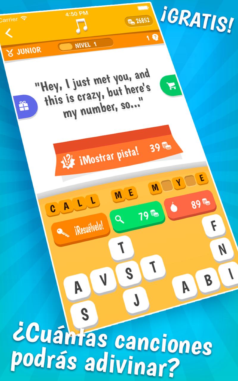 Android application Song Quiz screenshort