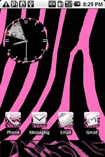 Zebra Print Pink Theme HD