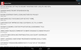 Kisumu News APK Ảnh chụp màn hình #9