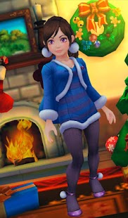 download Lady Santa Christmas 3D HD lwp free