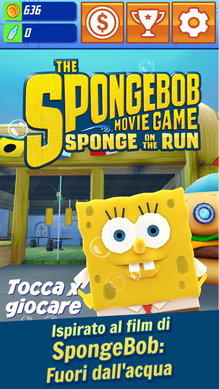 Android application SpongeBob: Sponge on the Run screenshort