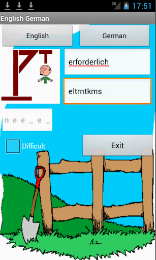 English German Hangman