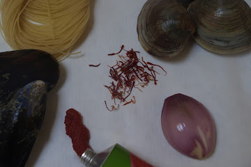 Capellini with Mussels &amp;amp; Clams in Rich Saffron Broth (Seafood Capellini)