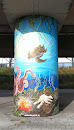 Sealife Mural Column Metrostation