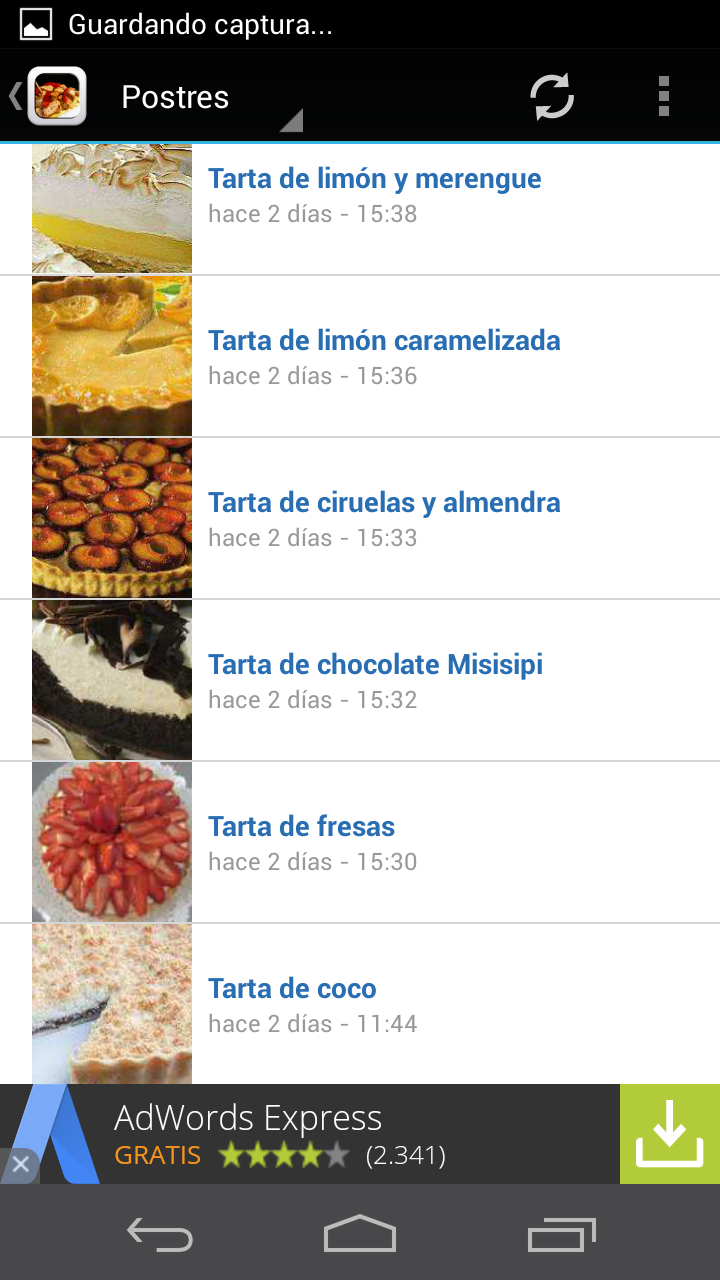 Recetas de cocina Screen 3
