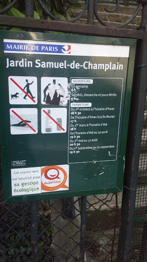 Jardin Samuel De Champlain