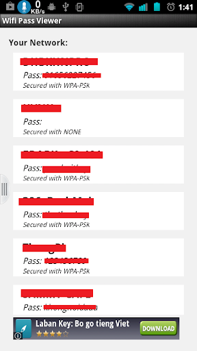 Wifi Password Viewer