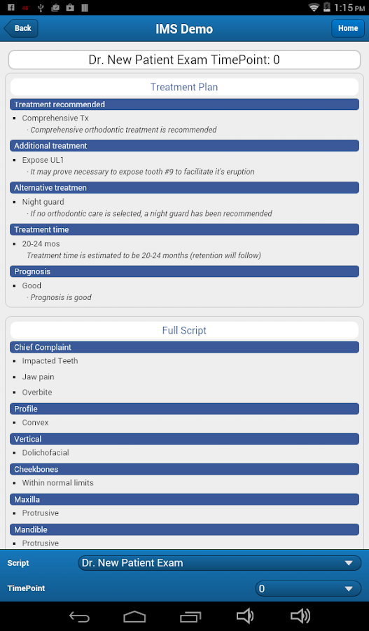   IMS Mobile: screenshot 