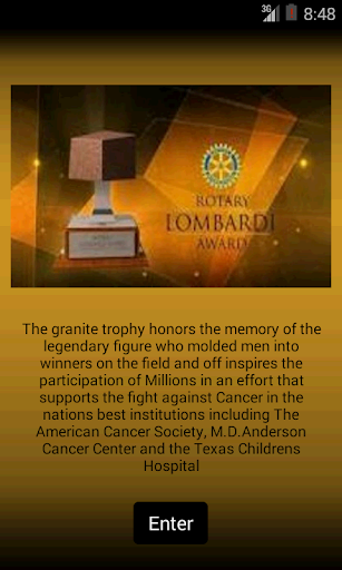 Rotary Lombardi Award 2013