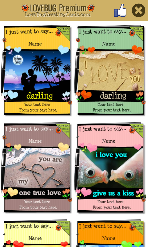 Free Valentines Greeting Cards Screen 2