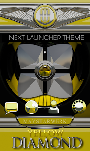 Free Next Launcher theme Yellow Dia APK for PC