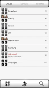 exDialer FrameBlack White Skin - screenshot thumbnail