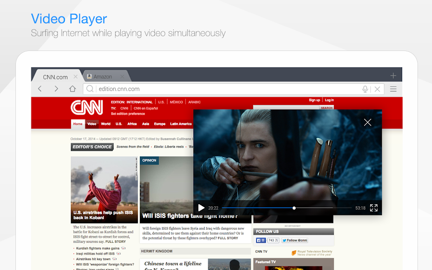 DU Browser for Tablet Screen 2