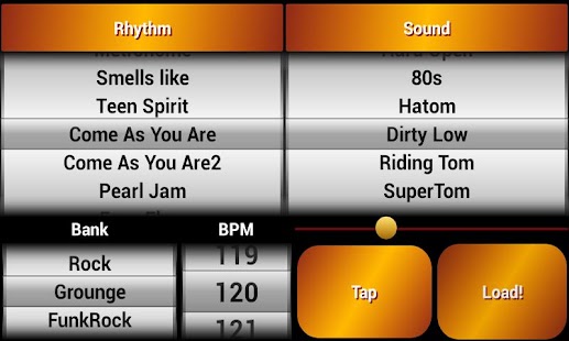 Android application Rock Drum Machine Groove Box screenshot