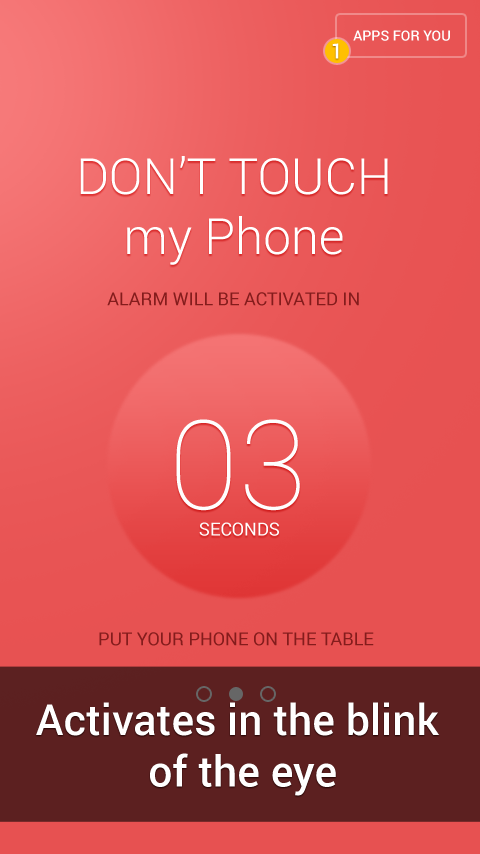    Don't Touch My Phone: Alarm- screenshot  