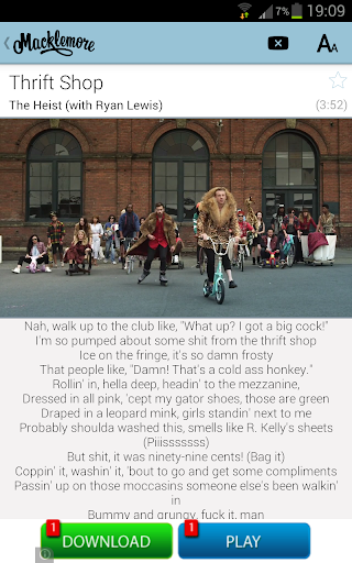 【免費音樂App】Macklemore Lyrics-APP點子