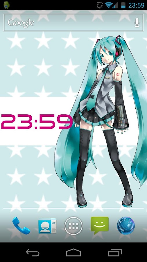 Hatsune Miku Clock Widget Downloads