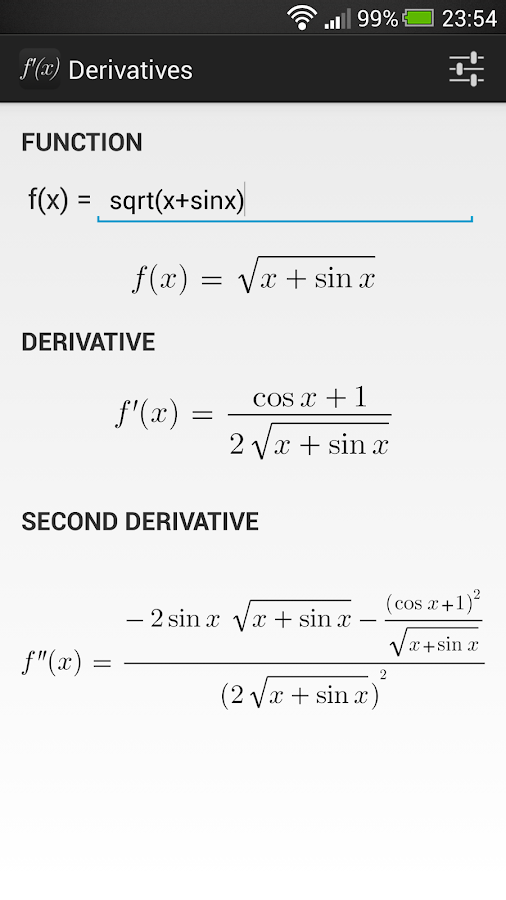 Derivatives Android Apps on Google Play