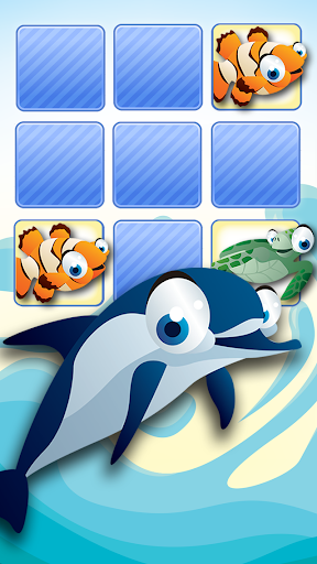 兒童海洋生物記憶拼圖遊戲