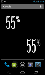 download Percentage battery widget free