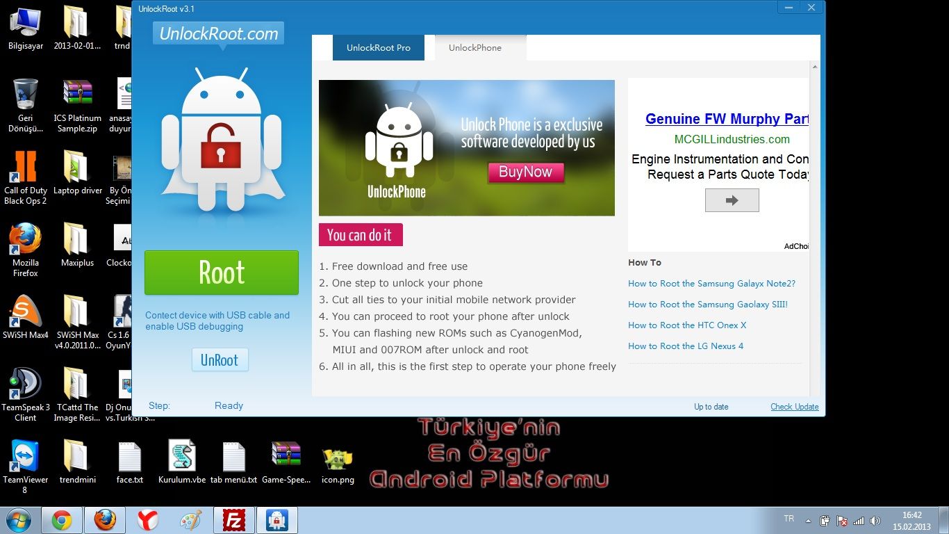 Unlock Root Anlatimi App Demo