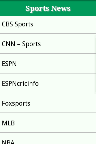 Sports News Online Site List
