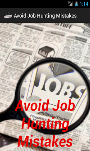 Job Hunting Mistakes