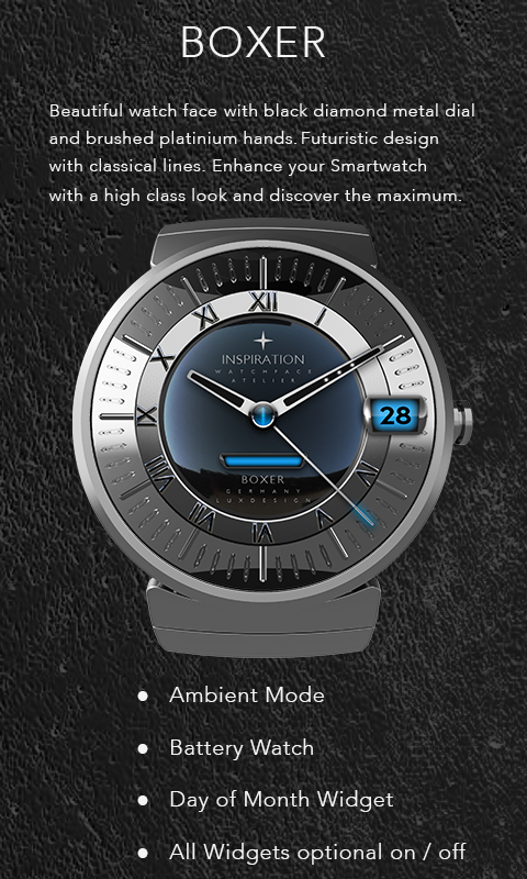 Boxer Watch Face Screen 3