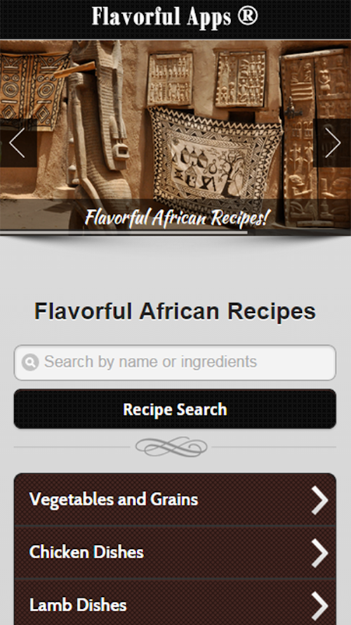 Android application African Recipes - Premium screenshort