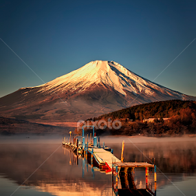 Fuji Reflection by Nyoman Sundra - Landscapes Sunsets & Sunrises