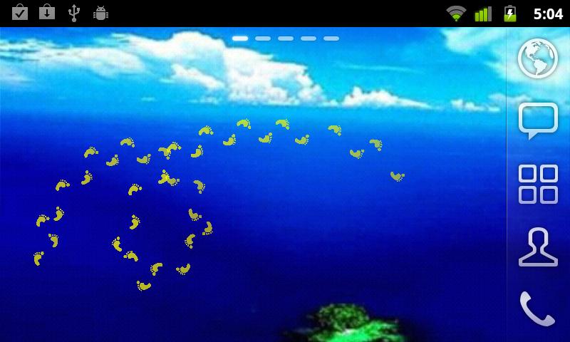 Footprint Live Wallpaper Screen 2