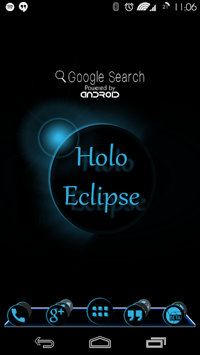 Holo Eclipse Launcher Theme