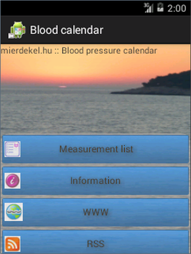 BloodPressure Calendar