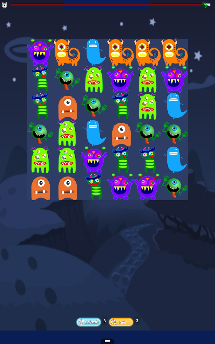 Matching Monsters Game No Ads Screen 1