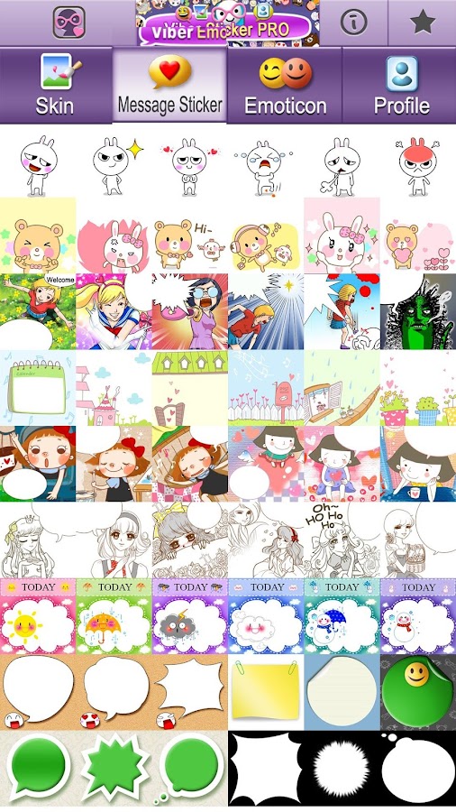 Viber Sticker PRO (Emoticons) - screenshot